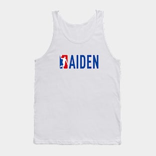 Aiden NBA Basketball Custom Player Your Name T-Shirt Tank Top